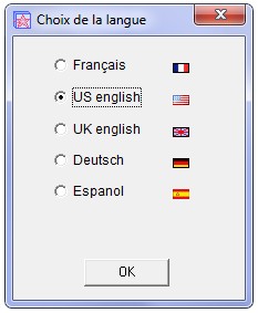 Le logiciel est multilingue.